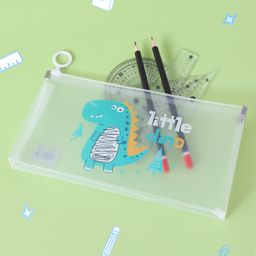 fab n funky Dino Print Transparent Folder - Light Blue-picture-12