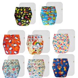 Dumbledo Premium Cloth Diaper with Leak-Proof, Absorbent 6-layer White Insert - Dryfeel with Comfortable Fit for 3 Months to 3 Years, Pack of 8-27
