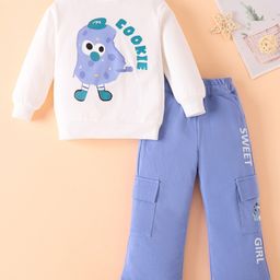 Mark & Mia Cotton Full Sleeves Winter Wear Suits with Cookie Print - Lavender-picture-19