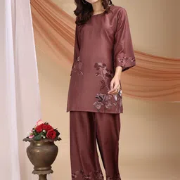 DIVASTRI Printed Cotton Tunic & Trousers Co-Ord Set-image-56