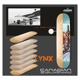 Jaspo Lynx  Fully Assembled 7 Layer Canadian Maple Skateboard - Multicolor image 3