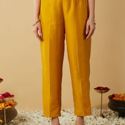 MOKOSH Women Ethnic Motifs Embroidered Regular Sequinned Kurta with Trousers & With Dupatta image 2