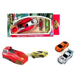 SVE Rapid Launcher Play Set Toy With Die Cast Metal Stunt Car Pack of 4  Multicolor image 5