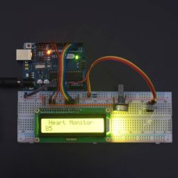 Measure heart beat with heart beat module and display the data on 16*2 Lcd Display interfacing with Arduino uno - KT942Measure heart beat with heart beat module and display the data on 16*2 Lcd Display interfacing with Arduino uno - KT942 image 1