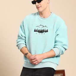 Mast & Harbour Embroidered Sherpa Sweatshirt-image-4