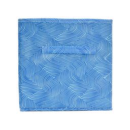 Kuber Industries Set Of 4 Blue Printed Foldable Cube Storage Boxes With Handle Replacement Drawer image 5