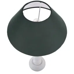 Homesake White Eureka Polka Wood Table Lamp with Green Shade (Bulb Included) - Set of 1 image 4