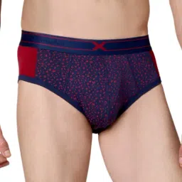 Frenchie Red Elastane Printed Briefs - Pack Of 2-image-90