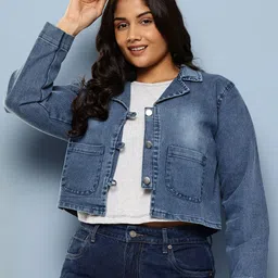 BAESD Women Crop Denim Jacket-picture-49