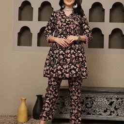 BANDIA Printed Pure Cotton Tunic & Trousers Co-ords-image-31
