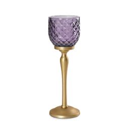 Pure Home and Living Purple Glass Hurricanes-14