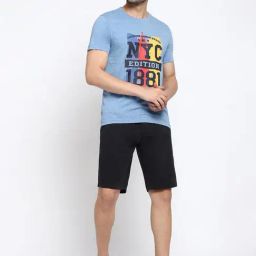 Van Heusen Athleisure Regular Fit Soft Touch Functional Pockets Shorts - Black image 5