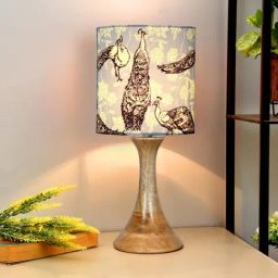 Homesake Multicolor Wood Bedside Sandbox Table Lamp-image-27