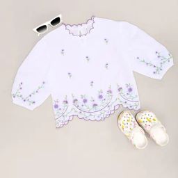 Pantaloons Junior Bright White Top-image-5