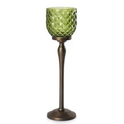 Pure Home and Living Green Glass Hurricanes-image-79