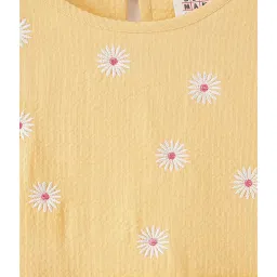 Ed-a-Mamma Kids Yellow Embroidered Dress image 3