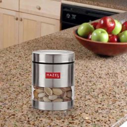 HAZEL Silver Stainless Steel Storage Containers (500 ml) - 500 ML-image-4
