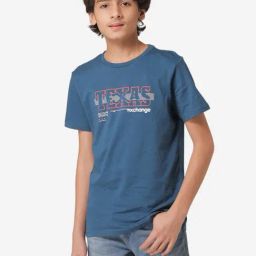Red Tape Kids Blue Printed T-Shirt-image-32