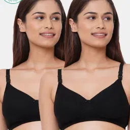 Inner Sense Black Non Wired Padded Nursing Bra (Pack Of 2)-picture-39