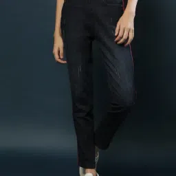 Campus Sutra Navy Blue Regular Fit Jeans-image-36