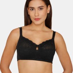 Zivame Black Non-Wired Full Coverage Bra-picture-25