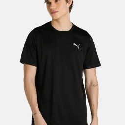 Puma Black Round Neck T-Shirt-image-80