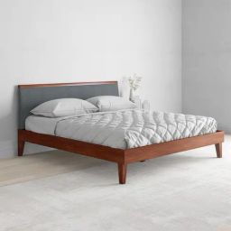Pure Garren Solid Wood King Size Bed in Brown Finish-image-48