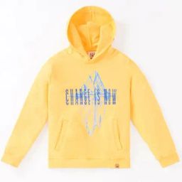Ed-a-Mamma Kids Yellow Cotton Printed Full Sleeves Hoodie-image-55
