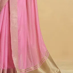 Anouk Rustic Checked Zari Uppada Saree image 4