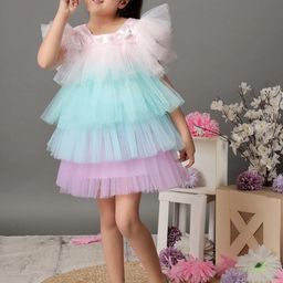 Foreverkidz Girls Unicorn Rainbow Layered Dress-image-49