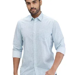 Colorplus Green Contemporary Fit Printed Shirt-picture-11