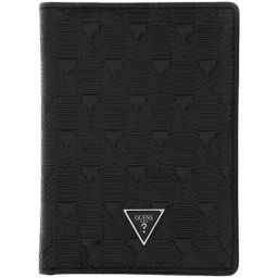 GUESS Black Textured Coin & Card Case-80