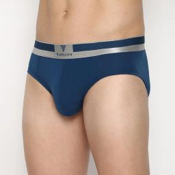 Van Heusen Regular Fit Colour Fresh Ultra Soft Solid Briefs - Deep Water image 3