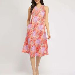 FableStreet Multicolored Printed Casual dress-image-42