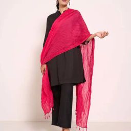 Rangmanch by Pantaloons Fuchsia Dupatta-5