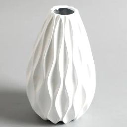 INV Home White Resin Ocean Wave Small Vase-21