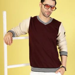 Rigo Wine Regular Fit Solid Sweatshirt-image-82