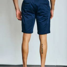Bruun & Stengade Navy Regular Fit Solid Shorts image 2