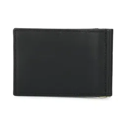 Van Heusen Black Solid Leather Bi-Fold Wallet for Men image 2