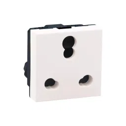 Legrand Anti - Bacterial Socket with Shutter Myrius Classic White 2 Module, 6793 28 image 3