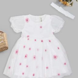 Pantaloons Baby Girls Snow White Printed Dress-picture-19
