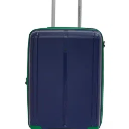 United Colors of Benetton Navy Emerald Plus Textured Small Hard Sided Cabin Trolley-picture-4