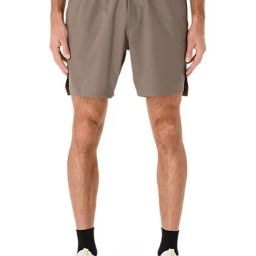 Asics Men's Taupe Grey Double Weave 7in Shorts-picture-27