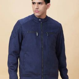 Being Human Navy Regular Fit Texture Jacket-picture-16
