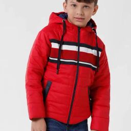 Kate & Oscar Kids Red Printed Full Sleeves Jacket-image-58