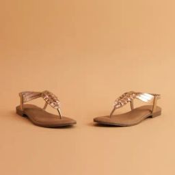 Eridani Women's Bizzy Rose Gold Sling Back Sandals-image-21