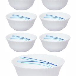 Cello Printed White Opalware 7 Pieces Serving Bowls-image-50