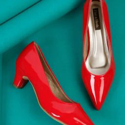 Flat N Heels Women's Red Casual Pumps-image-21