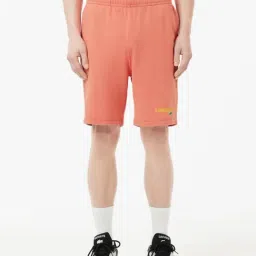 Lacoste Peach Cotton Regular Fit Printed Sports Shorts-picture-27