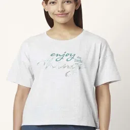 Dreamz by Pantaloons Grey Cotton Graphic Print T-Shirt-picture-20
